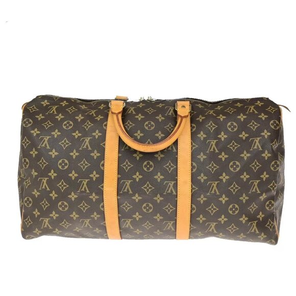 LOUIS VUITTON Keepall 50 Travel Hand Bag Monogram Leather Brown M41426 - Picture 1 of 15